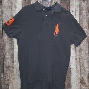 GREY RALPH LAUREN BIG PONY POLO SHIRT